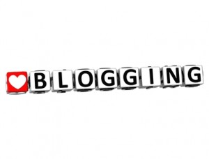 3D Love Blogging Button Click Here Block Text