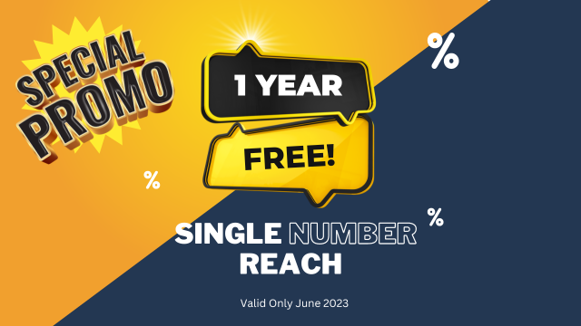Special June Promotion: Get Your Second Year of Single Number Reach for FREE!